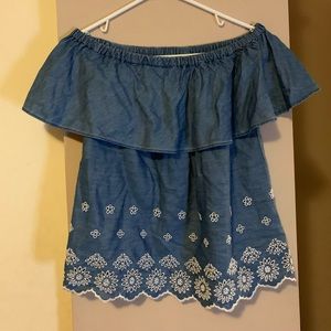 Old Navy off the shoulder blouse